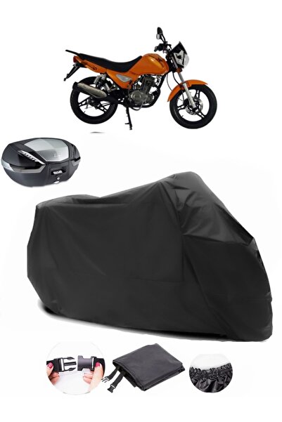 AutoEN Mondial 150 MC Backpack Compatible Black Motorcycle Tarpaulin Waterpro...