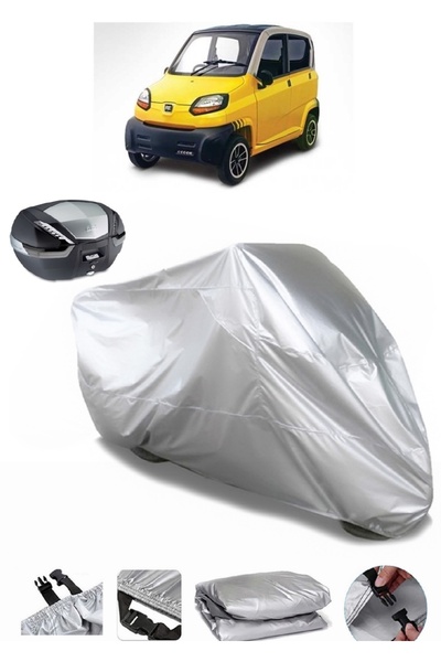 AutoEN Bajaj Qute RE 60 Rear Bag Compatible Motorcycle Tarpaulin Luxury Quali...