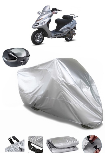 AutoEN Bisan Pacific 150 Rear Bag Compatible Motorcycle Tarpaulin Luxury Quality Thick High Quality