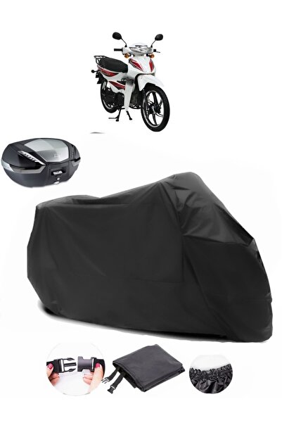 AutoEN Mondial 100 SFC Snappy X Compatible Black Motorcycle Cover Waterproof ...
