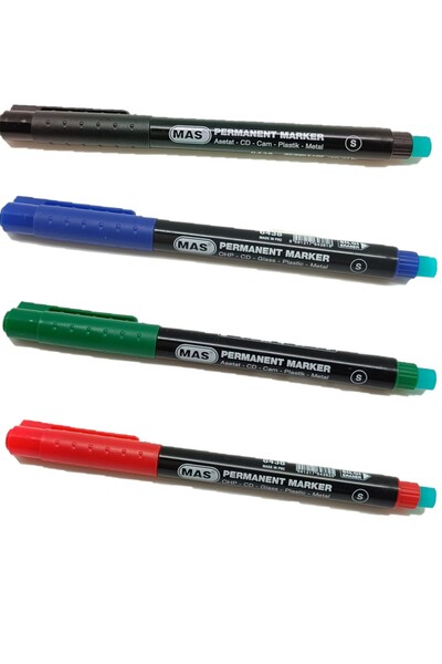 Mas Silgili Asetat Kalemi S Uç - 4 renk