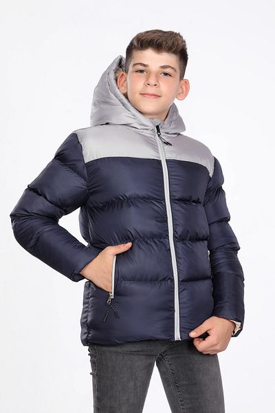 VODENS Palton pentru băiat, albastru bleumarin, impermeabil, cu fleece groase în interior