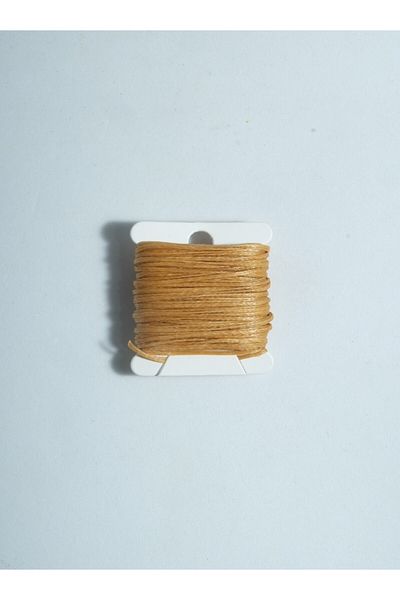 Eskişehir hobi sanat Κερωμένο σχοινί Tan 3 μέτρων 1 mm (Κολιέ Κοσμήματα Σχέδιο Βραχιόλι Σέλας Δερμάτινο Σχοινί Ραπτικής)
