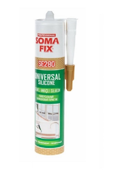 Somafix Kahverengi Somafıx Genel Amaçlı Asetik Silikon İnşaat Silikonu