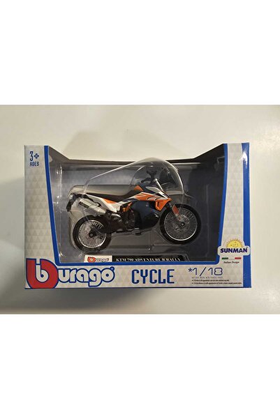 Burago Sunman 1:18 Burago KTM 790 ADVENTURE RALLY Lisanslı