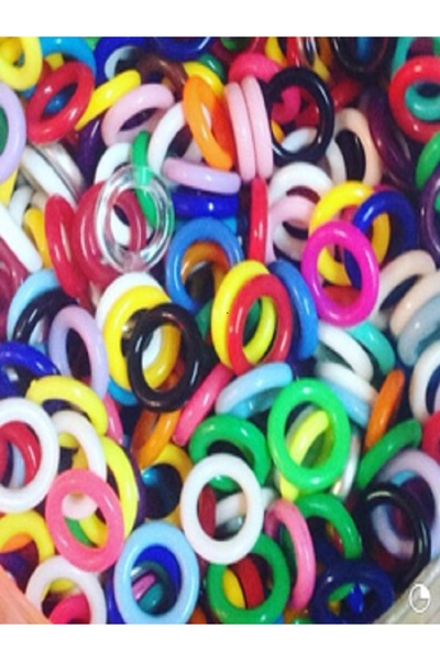 AKDEREPET KARIŞIK RENK GÜVERCİN SİMİT BONCUK 50 ADET