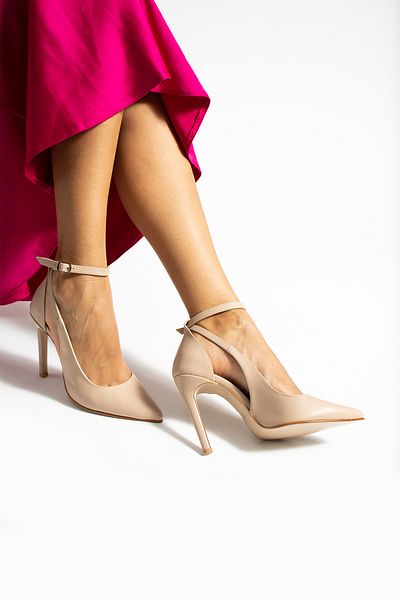 La Limar Pantofi cu toc stiletto nud de 10,5 cm