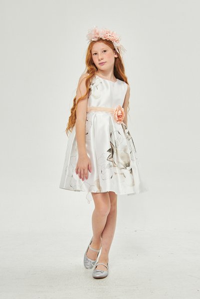 Jolanda FLOWER PATTERNED FLUFFY DRESS