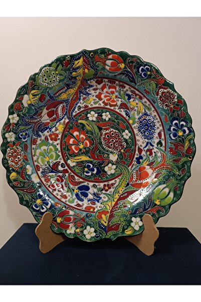 Giftcandor El yapımı dekoratif tabak 30 cm