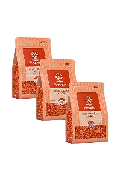 Hasata Kırmızı Mercimek Mardin 1 kg 3 lü