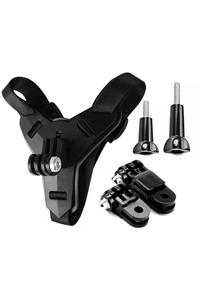 fimtech 5 Parça Aksiyon Kamera Tutucu Jaw Mount Motor Kask Çene Tutma Aparatı...