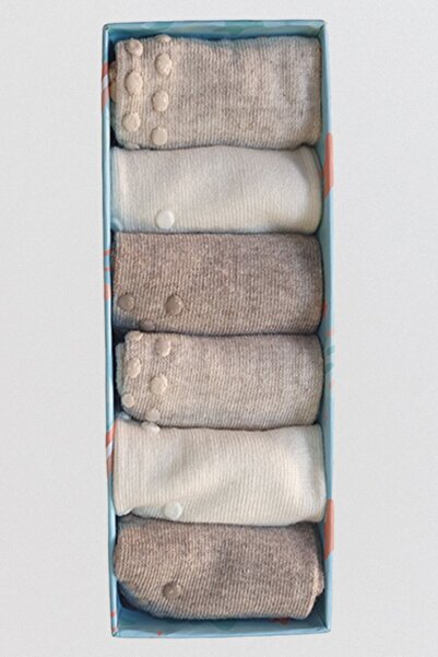 MEM SOCKS Нехлъзгащи се детски/бебешки чорапи от органичен памук, специална кутия