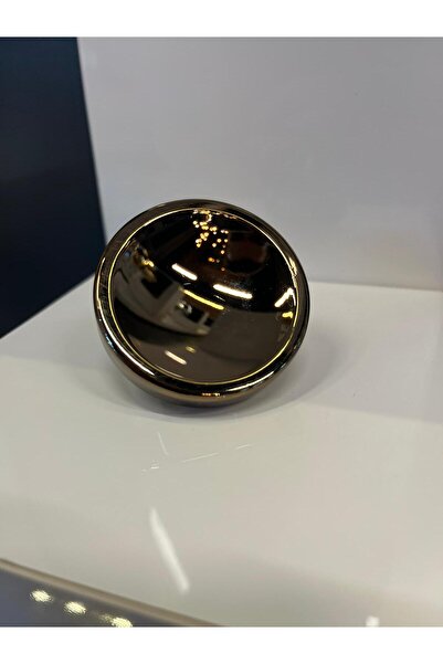 KMS Hiro Metal Düğme Kulp Koyu Bronz Renk Tek Delik Dolap Kapak Modern Çekmece Tv Ünite Mobilya Kulbu