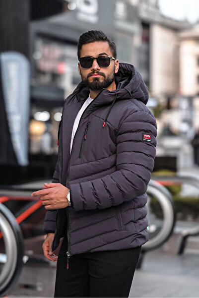 İNAMOTO TEXTİL Nepromokavá nafukovací bunda s větrem a zipem na hrudi