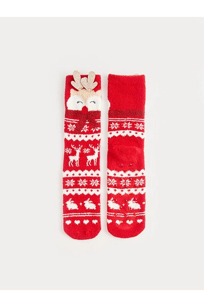 LC Waikiki New Year's Themed Women's Home Socks