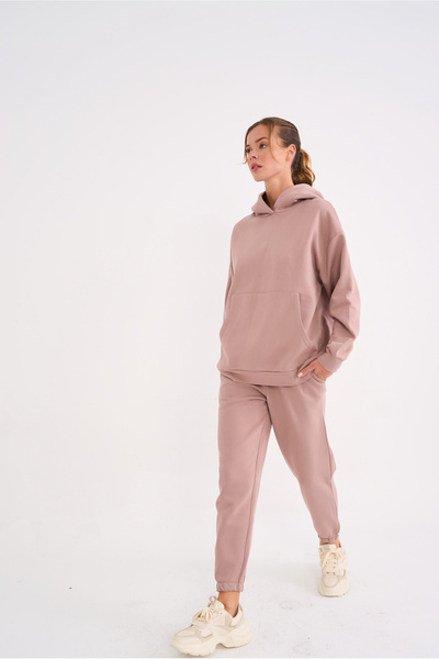 La Sarta Joda Unisex Stone Color Tracksuit Color