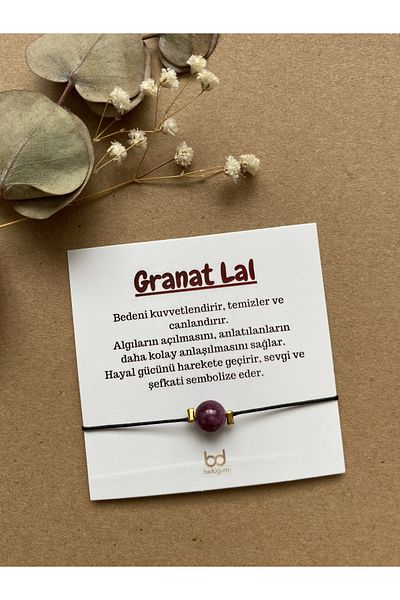Bidüğüm Strengthening Garnet Lal Bracelet - Purifying Body and Spirit| My Biducum