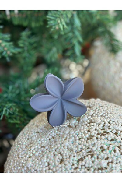 QUEEN AKSESUAR Εισαγόμενη πολυτελής τάση της μόδας ματ χρώμα γκρι αλόχα λουλο...