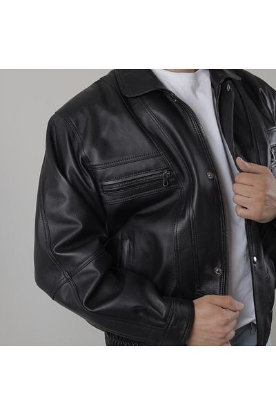 mesut deri Oversize Men's Leather Coat