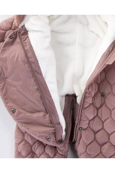 Midimod Gold Fleece Animal Pattern - Easy to Wear Thick Cosmonaut Astronaut Jumpsuit