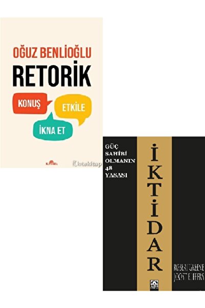 Kronik Kitap Retorik - İktidar - Robert Greene - Oğuz Benlioğlu 2 KİTAP SET