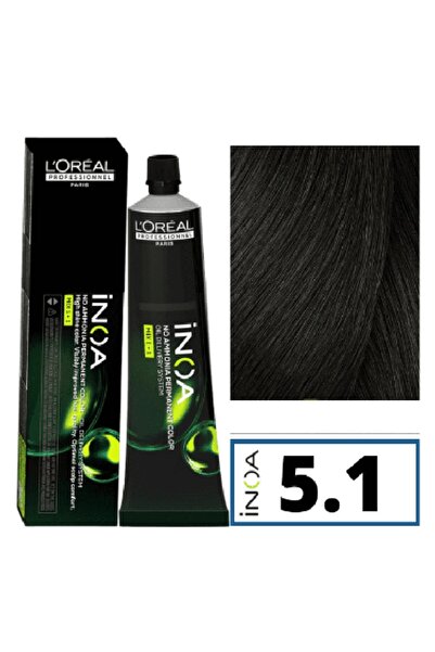 İNOA Inoa Yağ ile Güçlendirilmiş Saç Boyası 5.1 Açık Kestane Küllü 60 gr. ECBeauty.X123