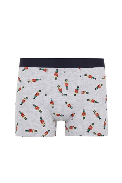 DeFacto Boxershorts mit Neujahrsmotiv, reguläre Passform, 3er-Pack B0560ax23au