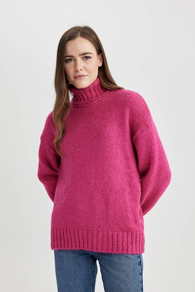 DeFacto Oversize Fit Turtleneck Sweater Tunic A6445ax23cw