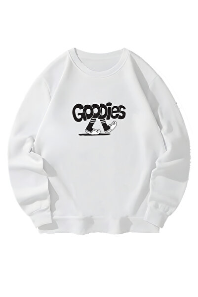 MAGORS Λευκό φούτερ Unisex με σχέδιο Goodies