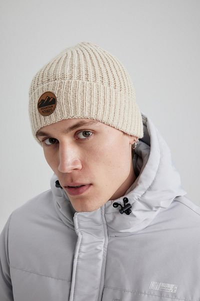 DeFacto Men's Woven Labeled Beret U9173Az23Wn