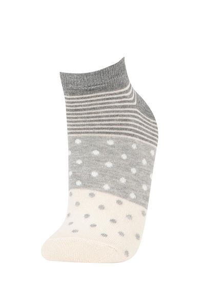 DeFacto Women's Patterned 5-Piece Booties Socks R8302azns