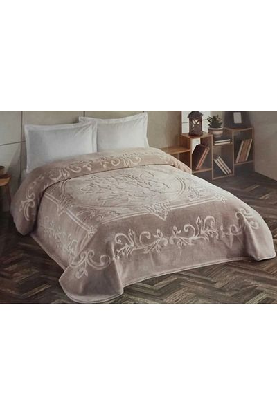 Kristal By Taç Thick Embossed Single Blanket