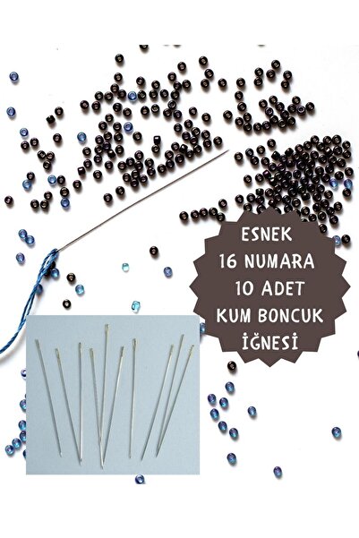 Eskişehir hobi sanat 16 حجم 10 قطع ميوكي بيوت، إبرة ناعمة مرنة إبرة حبة الرمل لتقنية الطوب والنول