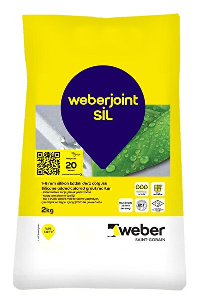 WEBER Joint Sil Silikon Katkılı Derz Dolgu 2 Kg (siyah)