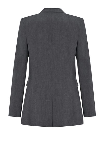 Whenever Company Gray Padded, Lined Crepe Premium Jacket