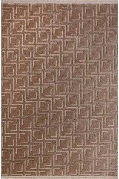 GÜMÜŞSUYU Deco Geo 15868 - Kahverengi Halı