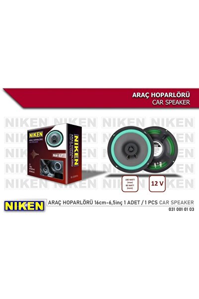 Genel Markalar Araç Hoparlörü 16cm 6.5inç 4 Ohm 180 Watt (1 ADET)