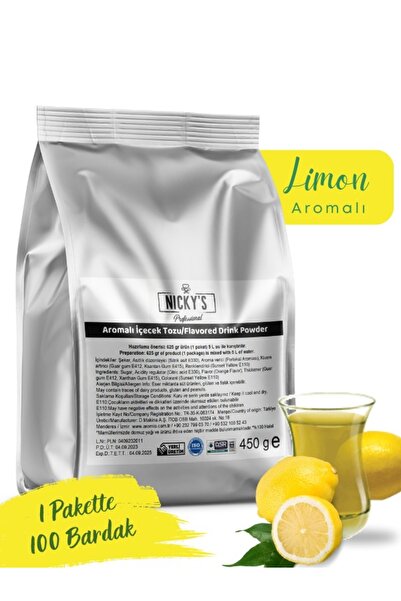 Nicky's Limon Aromalı Sıcak İçecek Tozu 450 Gr