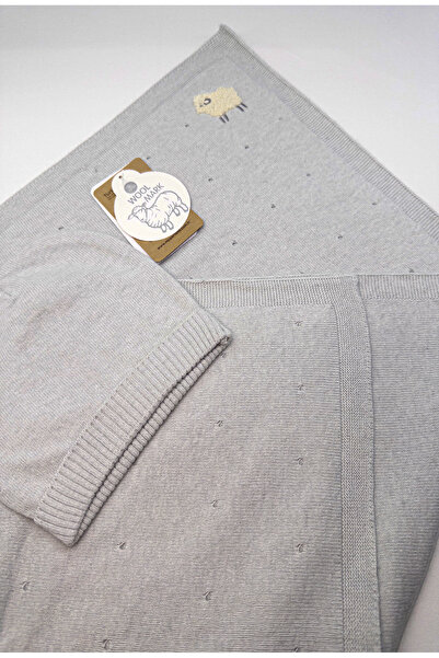 Nipperland Minik Koyunlu Battaniye Ve Bere-gri