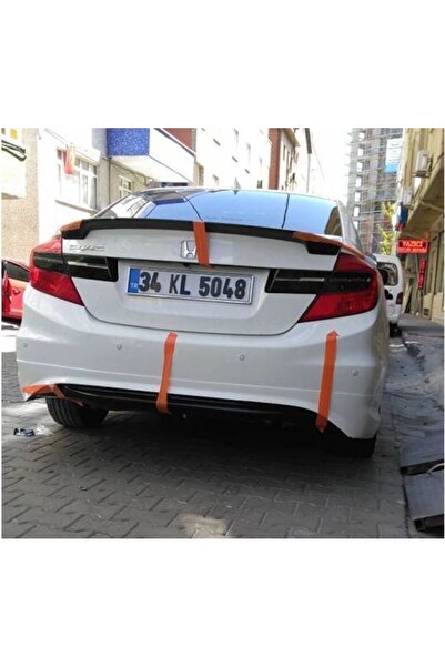 HYM TUNİNG Honda Civic FB7 Amerikan Spoiler, Bagaj Üstü, ABS Plastik, 2012+