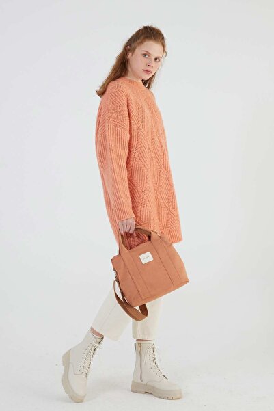 Manuka Dvouoká plátěná taška Peach