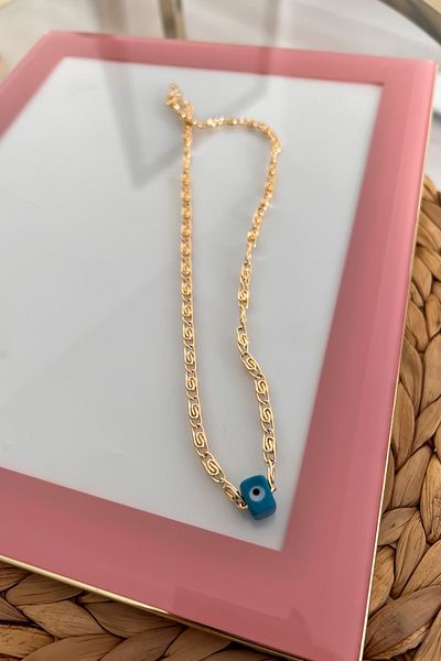 Trendy Butik الحنين مطرز سلسلة قلادة سلسلة
