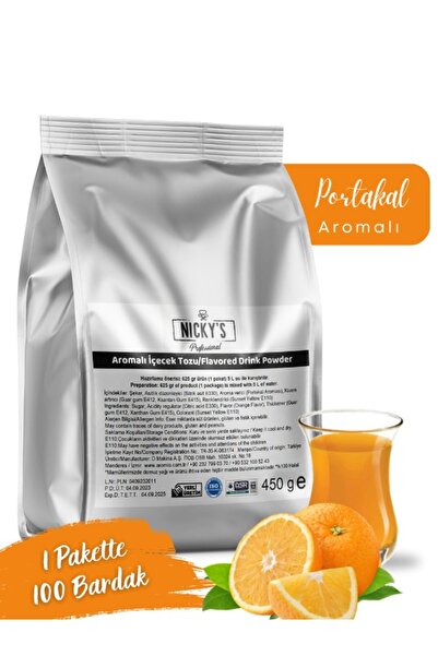 Nicky's Portakal Aromalı Sıcak İçecek Tozu 450 Gr