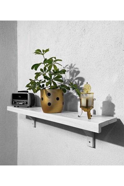 Hier Ahşap Dekoratif Raf 150 Cm Duvar Rafı, Ahşap , Tv Altı Raf, Ahşap Kitapl...