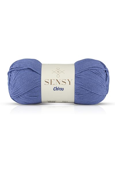 SENSY Chino Hand Knitting Yarn Sweater Blouse Yarn Vest Cardigan Yarn Tunic Yarn Amigurumi Yarn Denim Blue 100 Gr - 330 M
