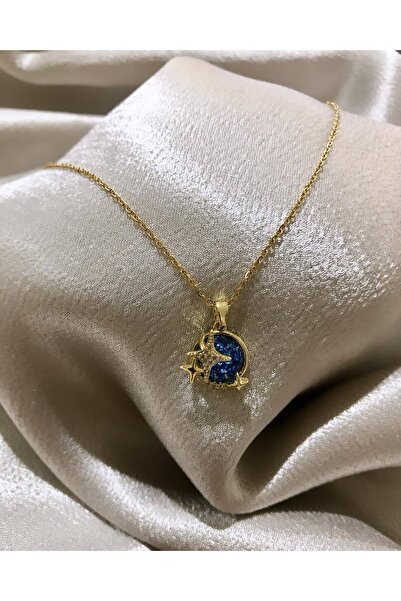 Genel Markalar DÜNYA KOLYE GEZEGEN YILDIZ ÇELİK KOLYE