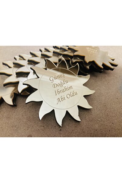 guluslazerkesim 25 PIECES PLEXY SUN MAGNET SUN PATTERNED BABY BIRTH MEVLUT ME...