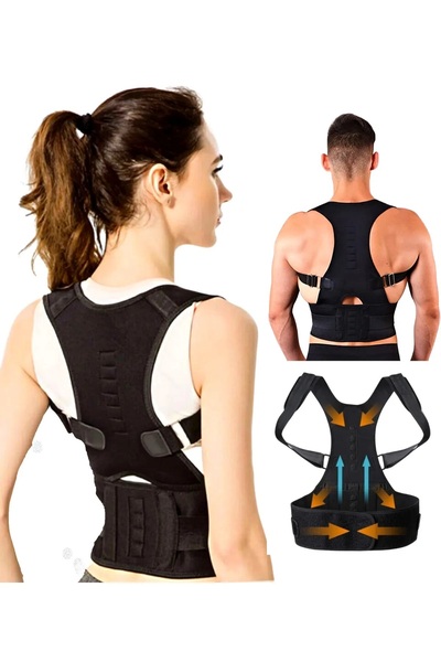 Luti Concept Ortopedik Medikal Dik Duruş Sırt Bel Korsesi Kadın Erkek Kamburl...