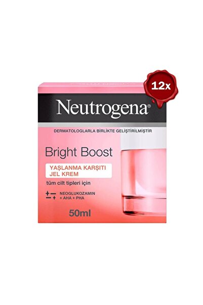Neutrogena Bright Boost Yaşlanma Karşıtı Jel Krem 50 ml X 12