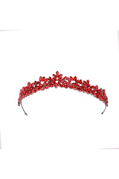 Hayalperest boncuk Red Dream Model Bride Crown Costume - Special Night for Party